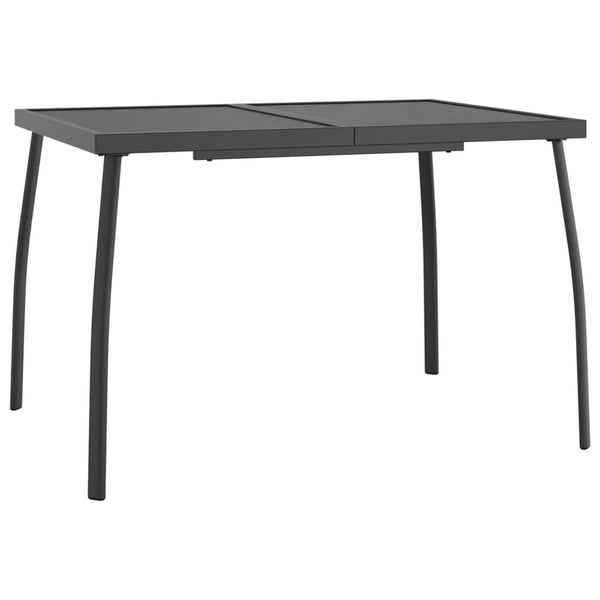 vidaXL 5-piece Garden Dining Set Anthracite Expanded Metal