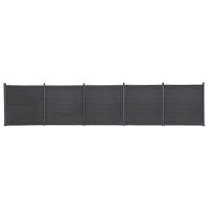 vidaXL Fence Panel Set Grey 872x186 cm WPC