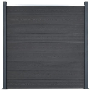 vidaXL Fence Panel Set Grey 872x186 cm WPC