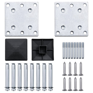 vidaXL Fence Panel Set Grey 872x186 cm WPC