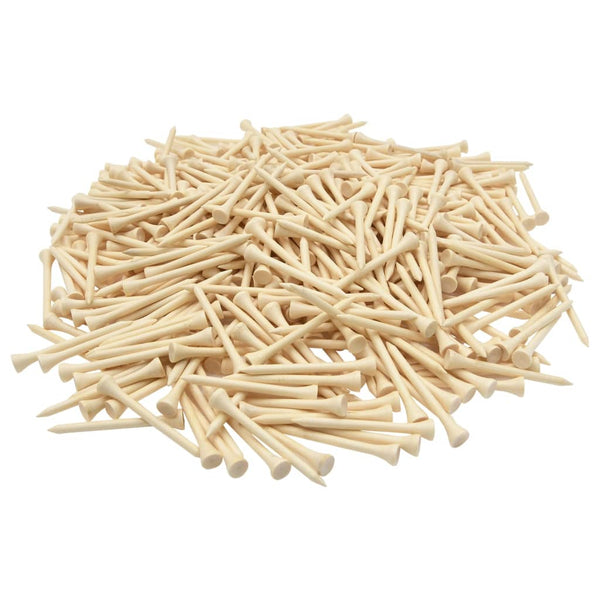 vidaXL Golf Tees 1000 pcs 83 mm Bamboo