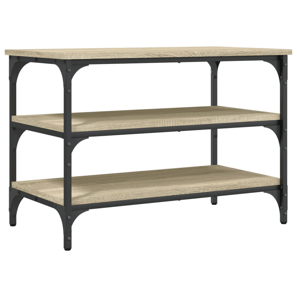vidaXL Shoe Cabinet Sonoma Oak 70x38.5x49 cm Engineered Wood