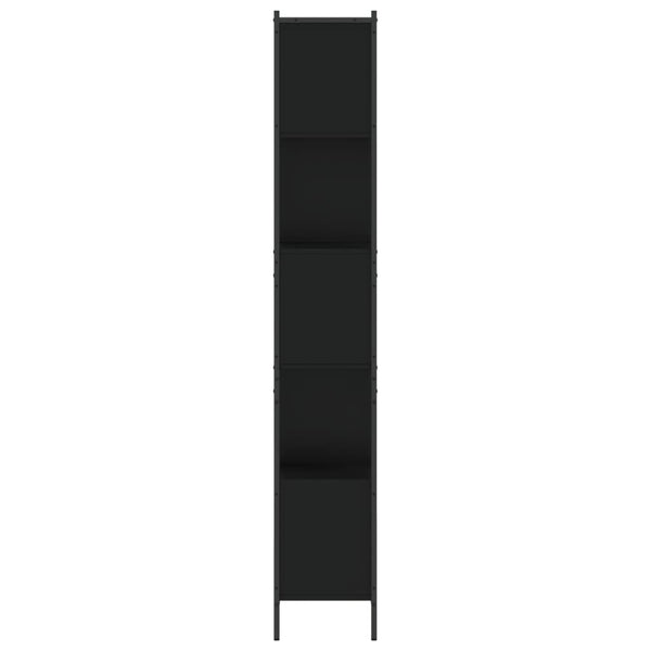 vidaXL Bookcase Black 72x28x172 cm Engineered Wood