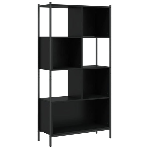 vidaXL Bookcase Black 72x28x172 cm Engineered Wood