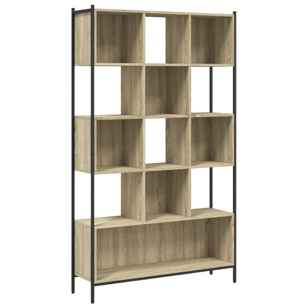 vidaXL Sonoma Oak Bookcase 102x28x172 cm Engineered Wood