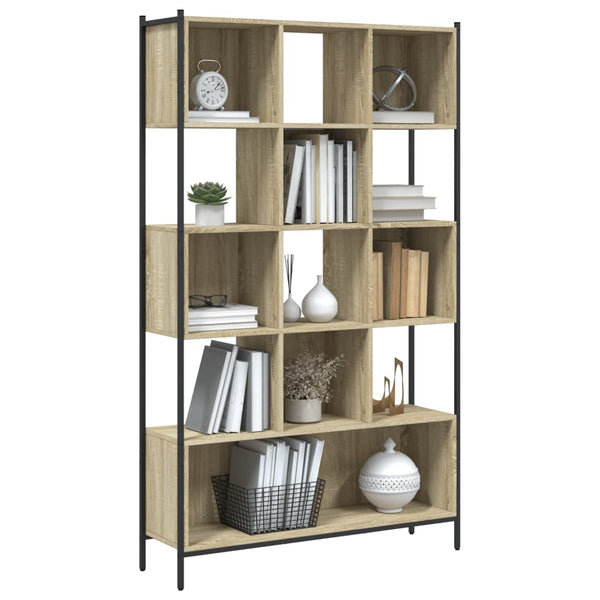 vidaXL Sonoma Oak Bookcase 102x28x172 cm Engineered Wood
