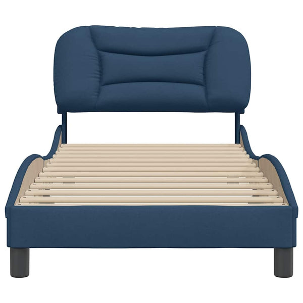 Bettgestell Blau 80x200 cm Stoff