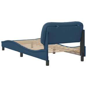 Bettgestell Blau 80x200 cm Stoff
