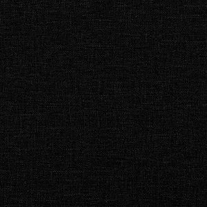 Schwarzes Stoff-Bettgestell 90x190 cm