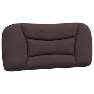 vidaXL Bed Frame without Mattress "Hvar" Dark Brown 90x190 cm Fabric