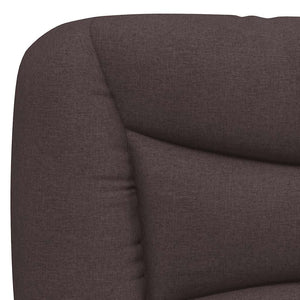 vidaXL Bed Frame without Mattress "Hvar" Dark Brown 90x190 cm Fabric