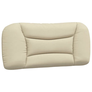 vidaXL Bed Frame without Mattress "Hvar" Cream 90x190 cm Fabric