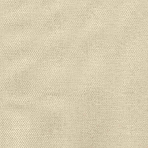 vidaXL Bed Frame without Mattress "Hvar" Cream 90x190 cm Fabric