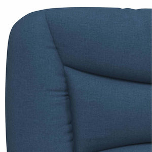 vidaXL Bed Frame without Mattress "Hvar" Blue 90x190 cm Fabric