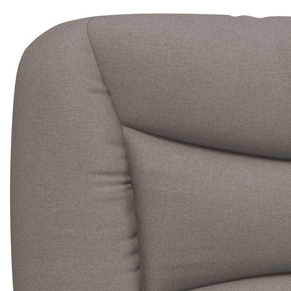 Bettgestell Taupe 90x200 cm Stoff