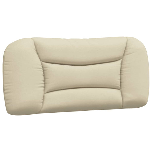 Bettgestell Creme 90x200 cm Stoff