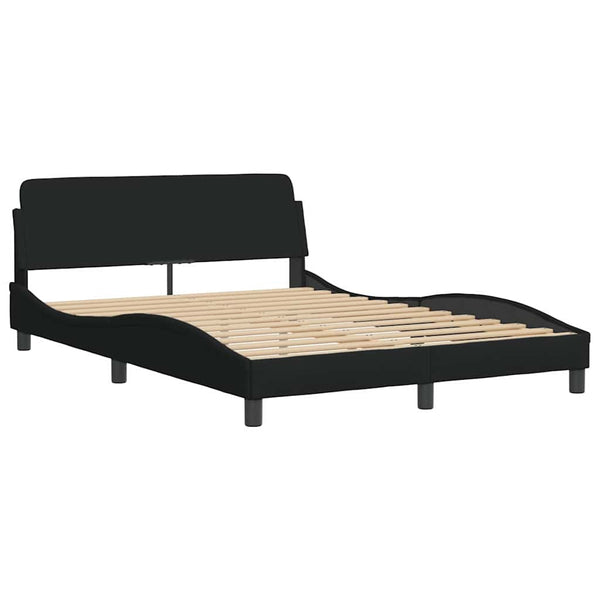 Bettgestell Schwarz 120x200 cm Stoff