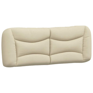 Bettgestell Creme 120x200 cm Stoff