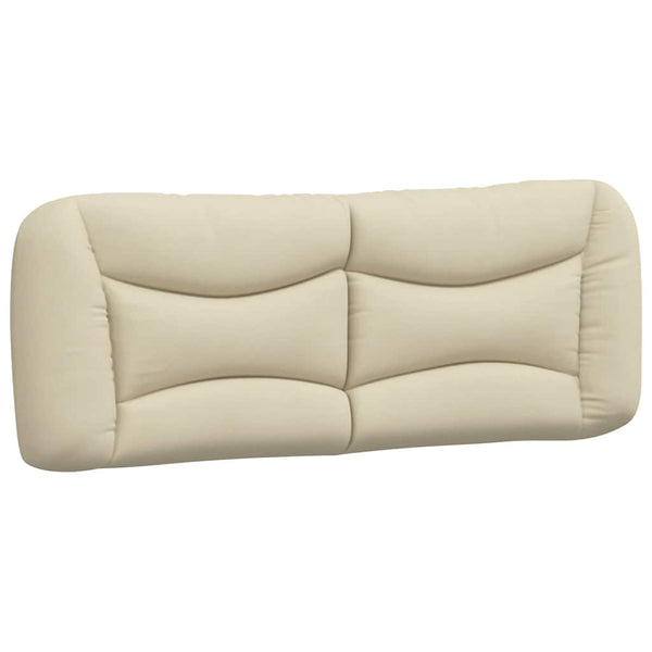 Bettgestell Creme 120x200 cm Stoff