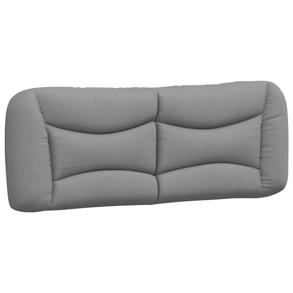 Bettgestell 140x190 cm Hellgrau Stoff