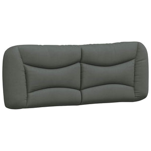 Bettgestell Stoff Dunkelgrau 140x190 cm