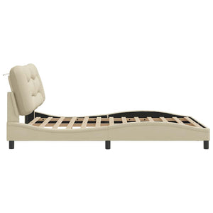 Bettgestell Creme 140x190 cm