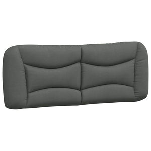 Bettgestell Stoff Dunkelgrau 140x200 cm