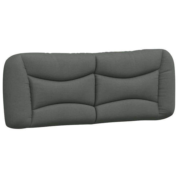 Bettgestell Stoff Dunkelgrau 140x200 cm