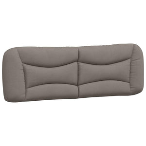 Bettgestell Taupe 160x200 cm Stoff