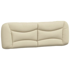Bettgestell Creme 160x200 cm Stoff