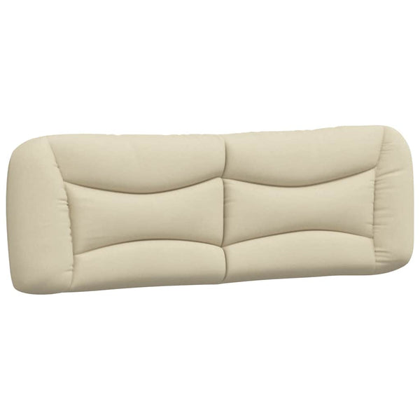 Bettgestell Creme 160x200 cm Stoff