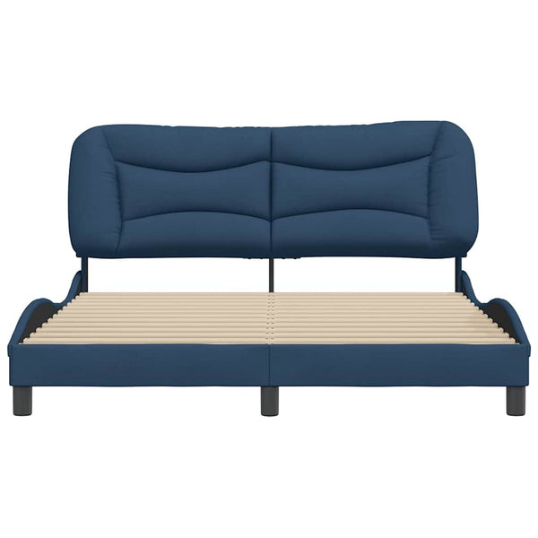 Bettgestell Blau 160x200 cm Stoff