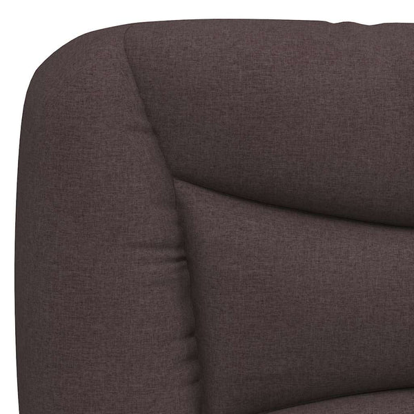 Bettgestell Stoff Dunkelbraun 180x200 cm