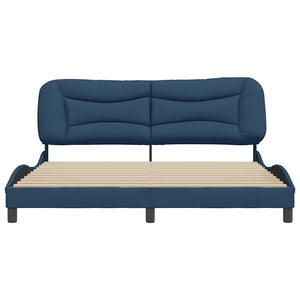 Bettgestell Blau 180x200 cm Stoff