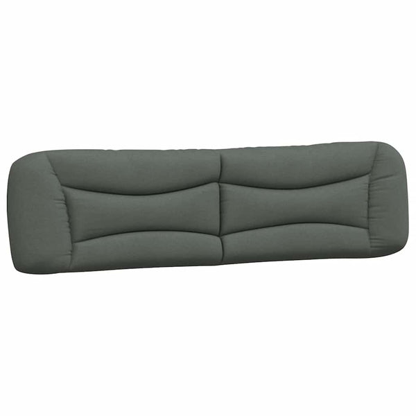 Bettgestell ohne Matratze "Hvar" Dunkelgrau 200x200 cm Stoff