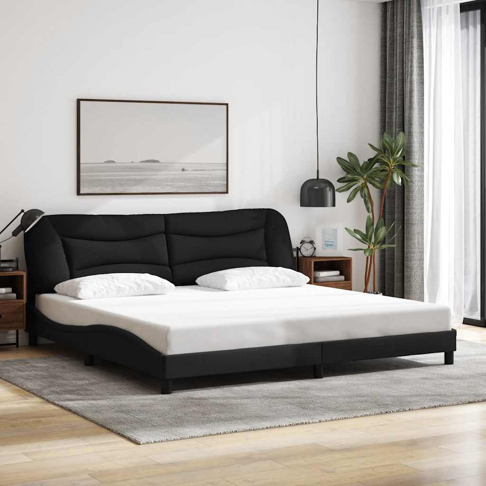 Bettgestell Hvar Schwarz 200x200 cm