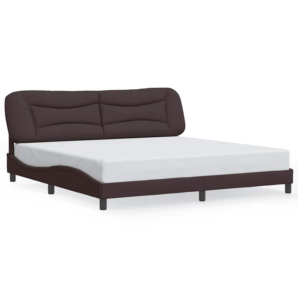 Bettgestell Dunkelbraun 200x200 cm