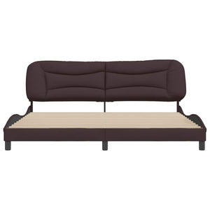 Bettgestell Dunkelbraun 200x200 cm