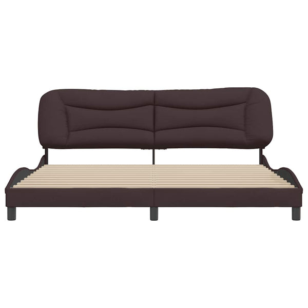 Bettgestell Dunkelbraun 200x200 cm