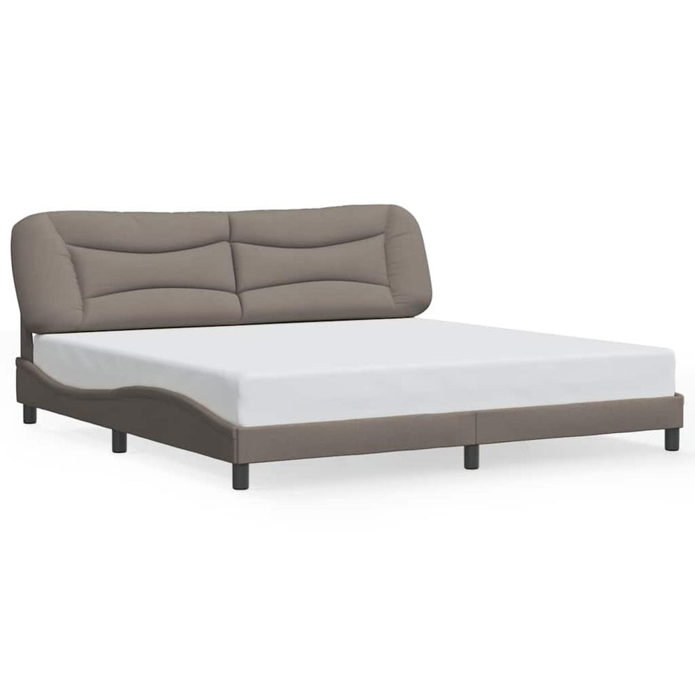 Bettgestell Hvar Taupe 200x200 cm