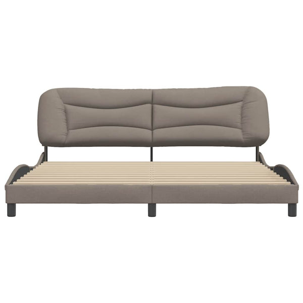 Bettgestell Hvar Taupe 200x200 cm