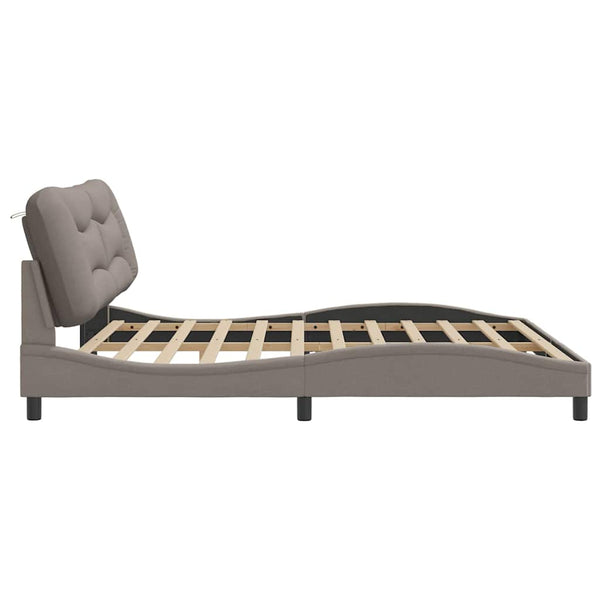 Bettgestell Hvar Taupe 200x200 cm