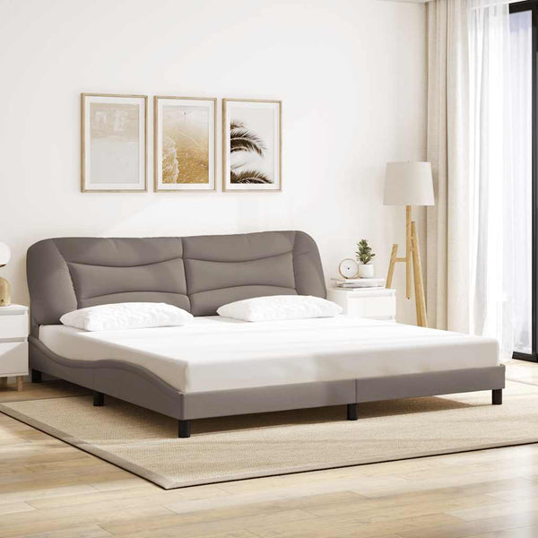 Bettgestell Hvar Taupe 200x200 cm