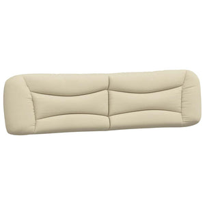 Bettgestell Creme 200x200 cm Stoff