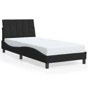 Bettgestell Hanko Schwarz Samt 80x200 cm