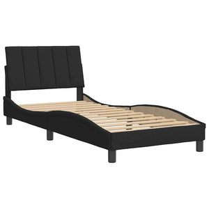 Bettgestell Hanko Schwarz 90x200 cm Samt