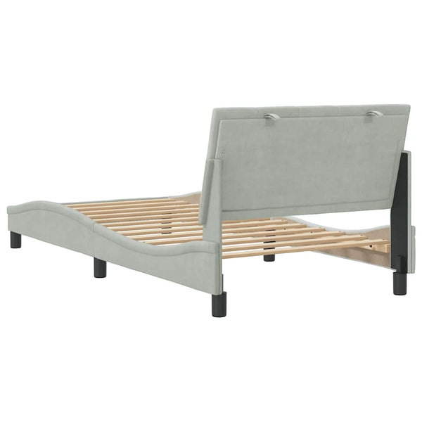 Bettgestell Hanko Hellgrau 100x200 cm