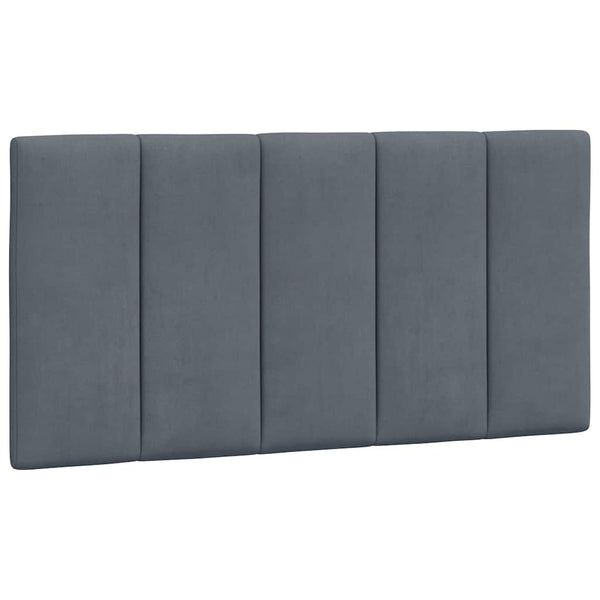 Bettgestell 100x200 cm Dunkelgrau Samt