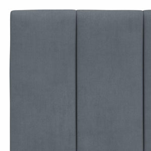 Bettgestell 100x200 cm Dunkelgrau Samt