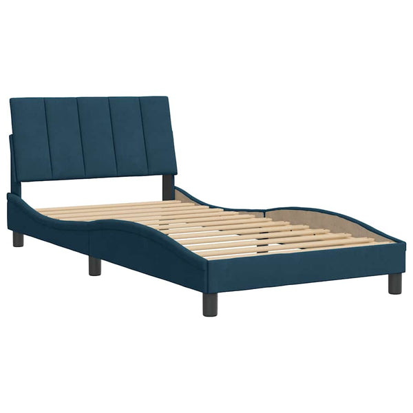 Bettgestell Blau 100x200 cm Samt